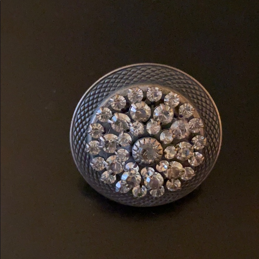 Vintage Inspired Ring White Stones